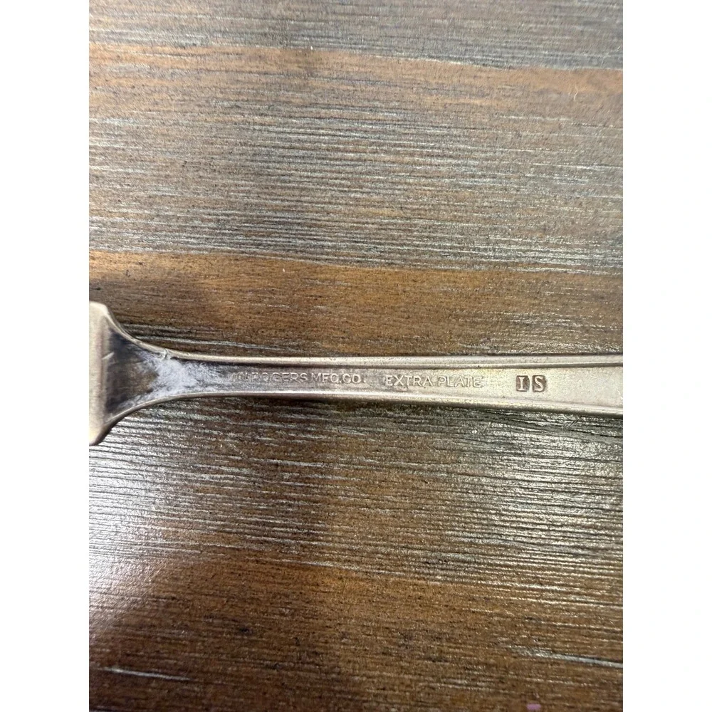 Vintage Wm Rogers Mfg Co Extra Plate IS Silverplate Master Butter Knife